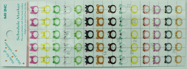 계획을 위한 다채로운 달력 신호 스티커는 비닐 물자를 방수 처리합니다