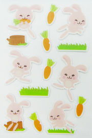 회전하는 인쇄를 가진 Scrapbooking를 위한 토끼 모양 뚱뚱한 동물성 스티커