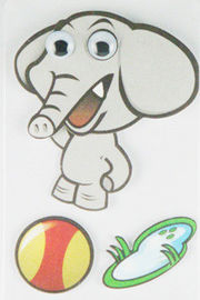 연약한 아이 3D 만화 스티커 선전용 아기 코끼리 벽 스티커 