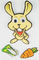 DIY Removable 90s Cartoon Stickers , Funny Cute Rabbit Wall Stickers