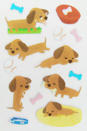 카와이이에게 뚱뚱한 개 스티커, 3d 거품 스티커를 PVC + 애완 동물 물자 모양 짓